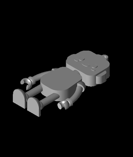 gubbins robot portachiavistl tomex03 hobby Giochi 3d print model - Mito3D