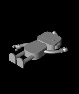 gubbins robot wavingstl tomex03 Hobbies & Games 3d print model - Mito3D