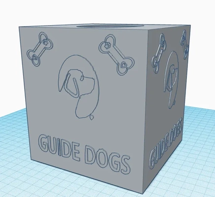 guide dogs tissue boxstl - 3d by solarp on thangs 3d print model - Mito3D
