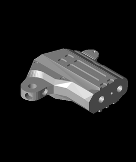 pistolet 45 degré décalagestl 3d modèle 3d print model - Mito3D