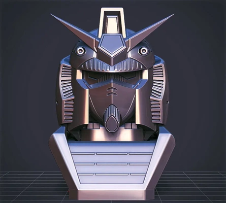 gundam bust - 3d by dreamstarter on thangs 3d print model - Mito3D