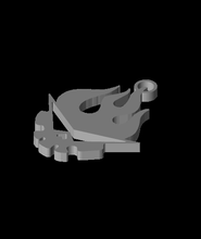 gurren lagann llaverostl 3d modelo ballena manix gracias 3d print model - Mito3D