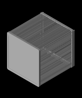 hairify tessuto scatola prodotto dai fan stampabile 3d print model - Mito3D