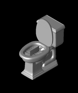 hairify flushing toilet lamyipfu Arts & Entertainment 3d print model - Mito3D