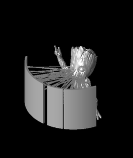 hairify pesante metallo Groot georgeraducu3 arti divertimento 3d print model - Mito3D