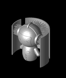 hairify robot pietben 3d print model - Mito3D