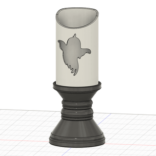 halloween ghost tea light candle4 -   glytch  3d print model - Mito3D