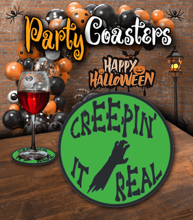 halloween party coaster - creepin real k2 kevin 3d print model - Mito3D