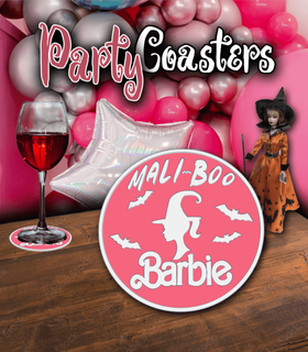 halloween party coaster mali-boo barbie - k2 kevin 3d print model - Mito3D