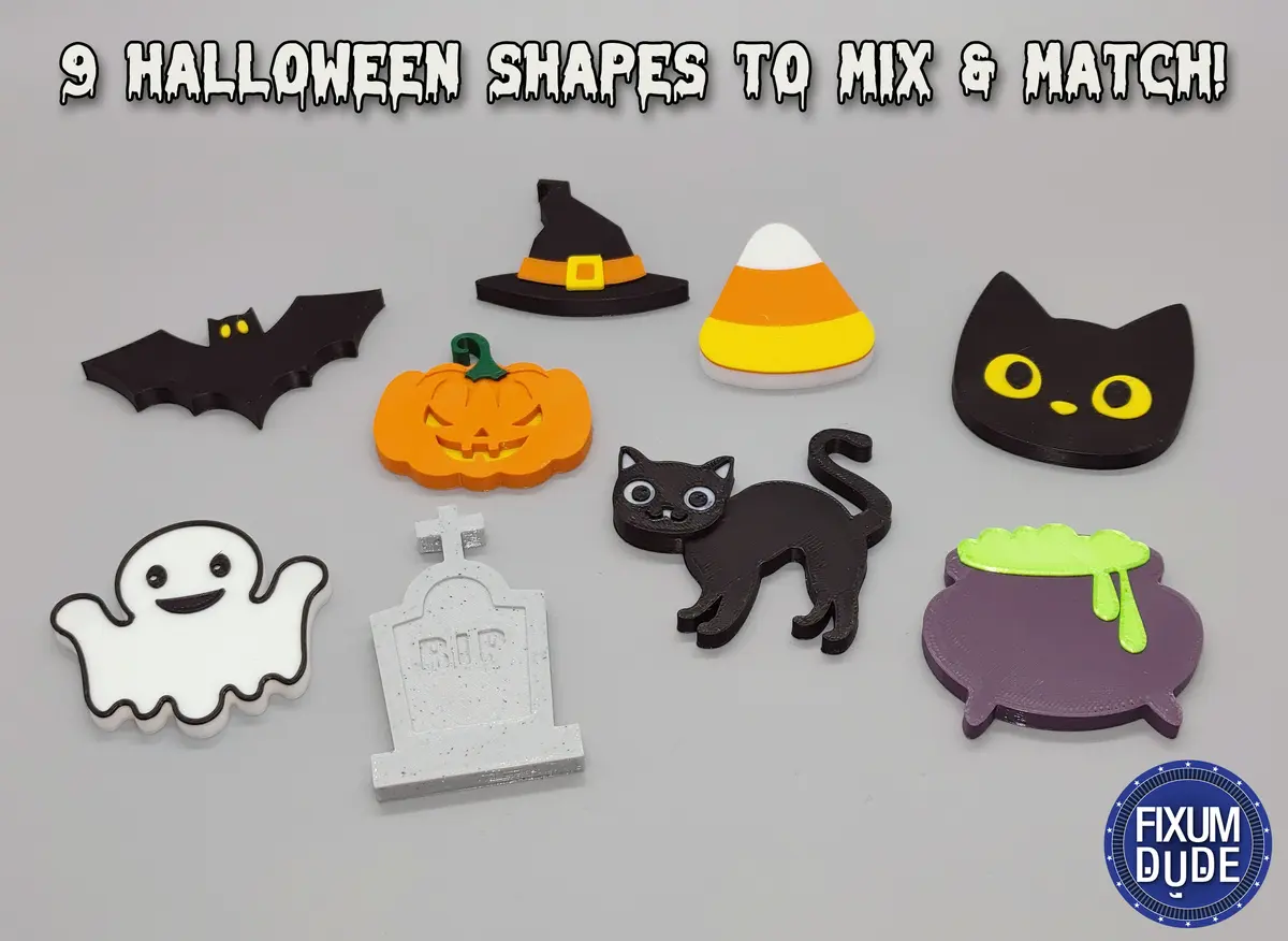 halloween snap garland decorations - 3d by fixumdude on thangs 3D print model - Mito3D