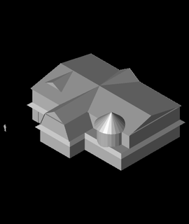 hamptons housestl natearmstrong casa jardim 3d print model - Mito3D