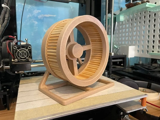 hamster wooden wheel - 3d by emanuel chmielowski on thangs 3d print model - Mito3D