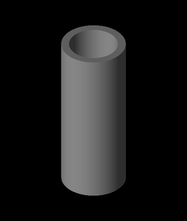 maniglia tubo 25mmobj marchi dispositivi 3d print model - Mito3D
