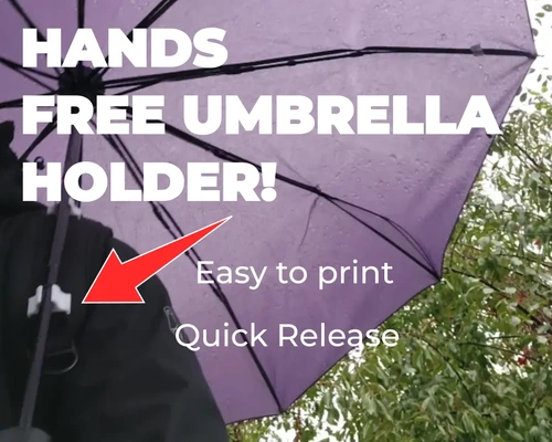 hands free şemsiye kulp destek dış mekan askıları 3d by viv3d teşekkürler 3d print model - Mito3D