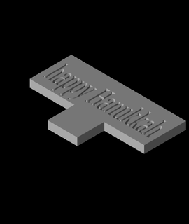 glücklich Chanukka gerdpointmacht 3d print model - Mito3D