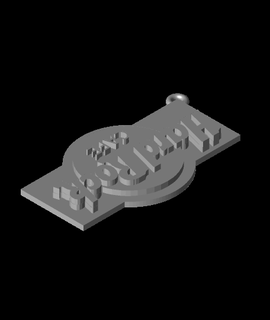 hard rock cafe budapest keychain dogtag Hobbies & Games 3d print model - Mito3D