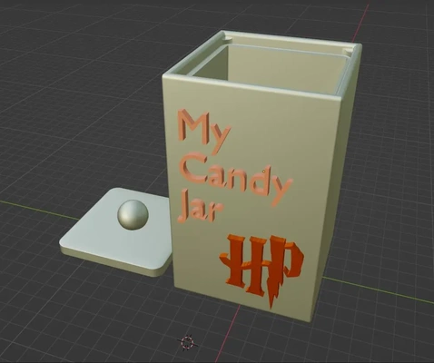 harry potter candy jar lidstl - 3d by coppertopgirl on thangs 3d print model - Mito3D