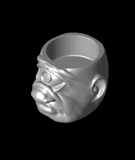 Kopf bowl cyclops exportstl 3d Modell gkhellas danke 3d print model - Mito3D