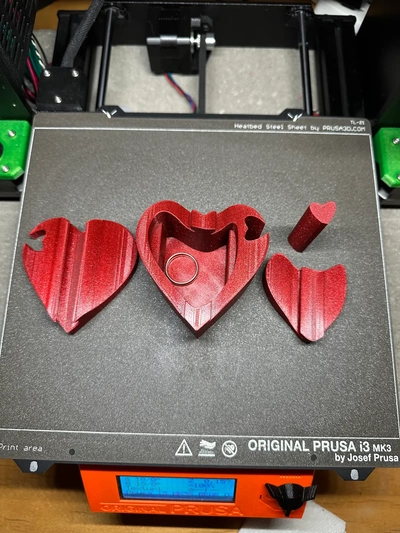 coração caixa enigma 3d by jeremy on 3d print model - Mito3D