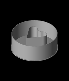 cuore disco nidible scatola v1 ppac 3d print model - Mito3D