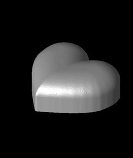 heart extruded   frikarte  3d print model - Mito3D