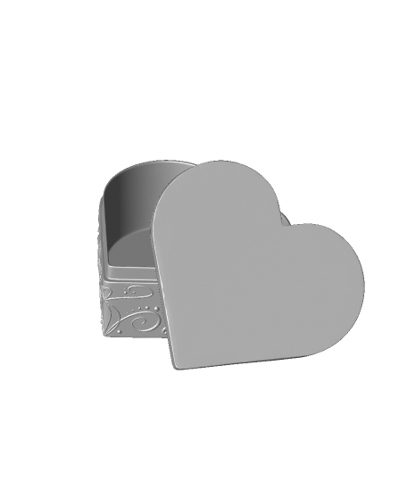 heart gift box 3D print model - Mito3D