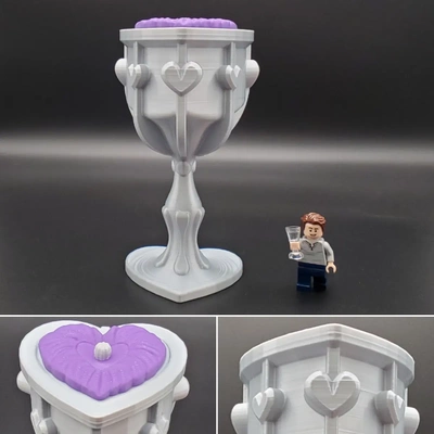 heart goblet remix - 3d by beetlebuild on thangs 3d print model - Mito3D
