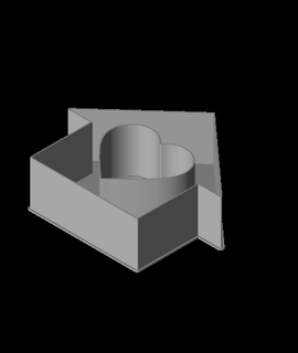 cuore Casa nidible scatola v1 ppac 3d print model - Mito3D