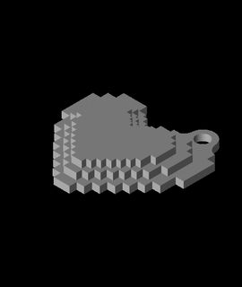 heart keychain designer 3d print model - Mito3D