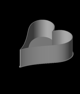 heart nestable box v2 ppac 3d print model - Mito3D