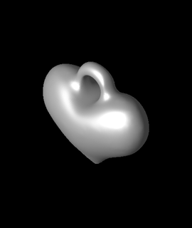 corazón colgante pendiente 3d modelo eseguyscott gracias 3d print model - Mito3D