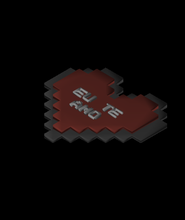 heart pixelated - eu te amo 3d model lkfland thangs 3d print model - Mito3D