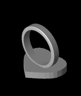 coração anel bilhete grátis 3d print model - Mito3D