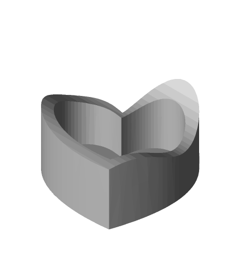 heart ring bowl stldenise 3D print model - Mito3D