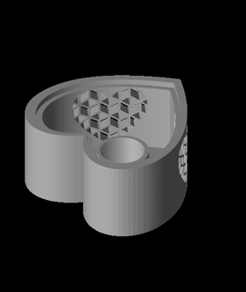 heart shaped lamp - remix simple 3d print model - Mito3D