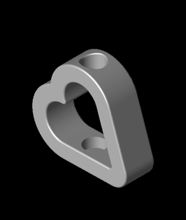 heart vase slimprint 3d print model - Mito3D