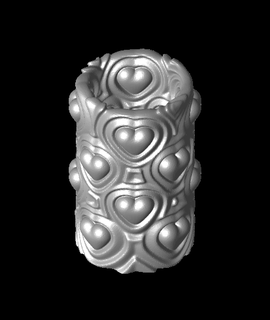 heartbeat vase large davemakesstuff 3d print model - Mito3D
