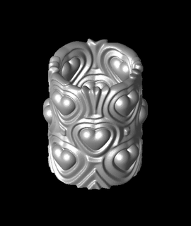 heartbeat vase medium davemakesstuff 3d print model - Mito3D