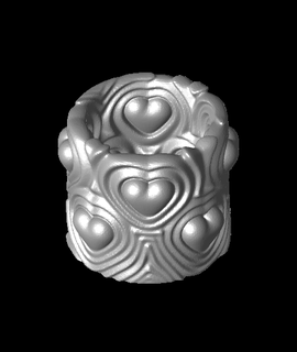 heartbeat vase small davemakesstuff 3d print model - Mito3D