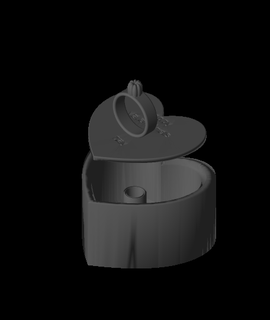 heartbox lid remix contest 3d print model - Mito3D