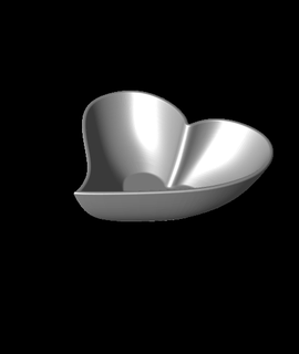 hearth bowl - 130x130x35 - shape containe Home & Garden  3d print model - Mito3D