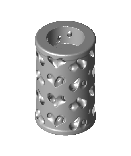 heartstrings tealight holder cylinder Home & Garden 3D print model - Mito3D