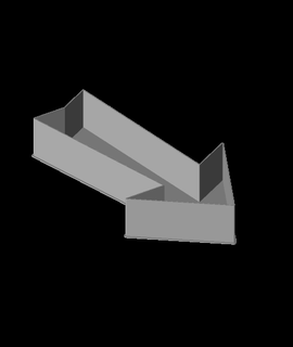 pesante triangle headed verso destra freccia 3d print model - Mito3D