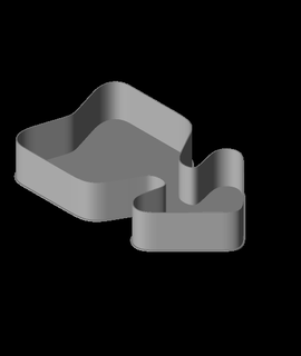 pesado wedge tailed derecha flecha nido 3d print model - Mito3D