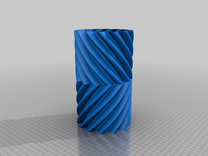 helicoidal engrenagem vaso espectros 3d print model - Mito3D