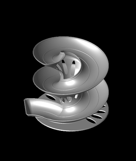 helical rotary eggs dispenser 3d print model - Mito3D