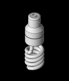 hélix ampoule 3d modèle mihirmistry 3d print model - Mito3D