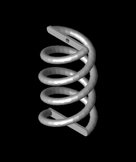 hélice chave anel estranheza 3d print model - Mito3D