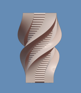 hélice espiral mels 3d print model - Mito3D