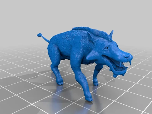 hell pig entelodont - 3d by stormcrow on thangs 3d print model - Mito3D